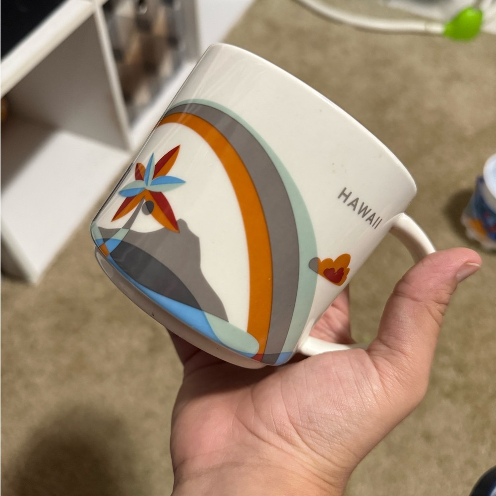 Starbucks Hawaii Mug with Multicolor Design